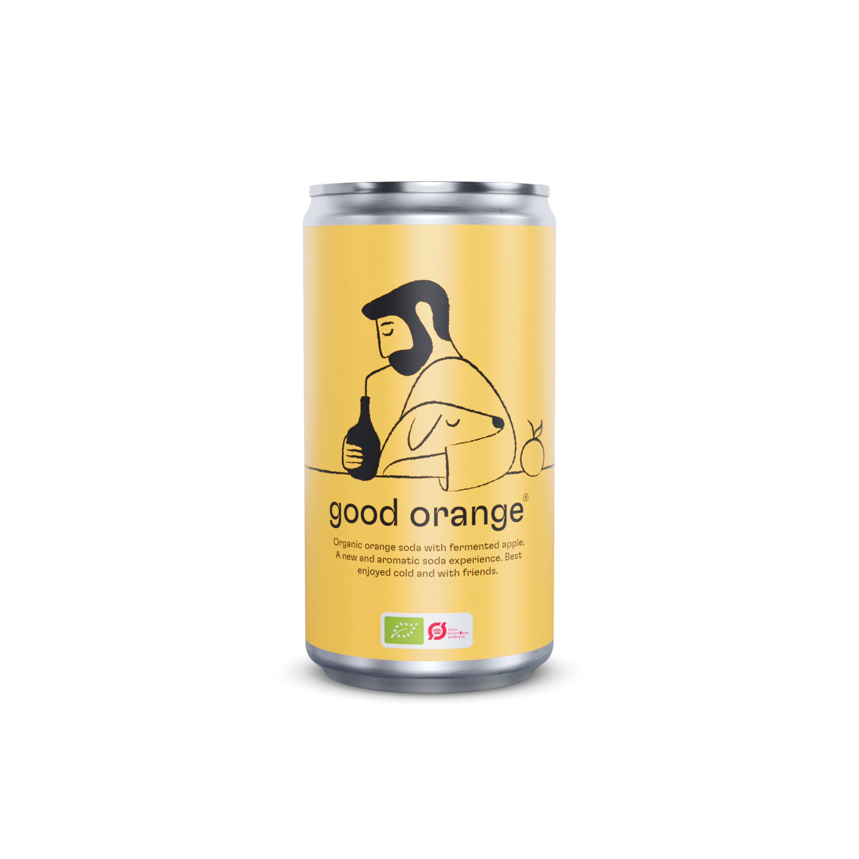 Økologisk good orange sodavand produkt