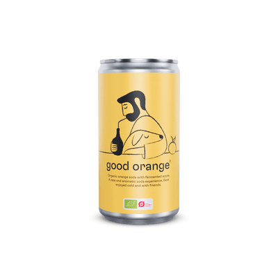 Økologisk good orange sodavand produkt